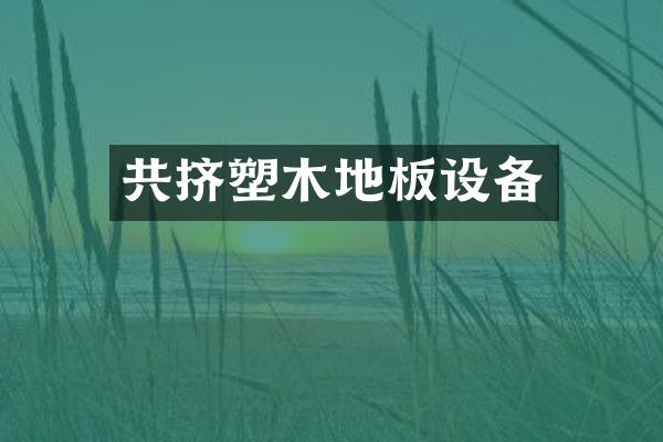 共挤塑木地板设备