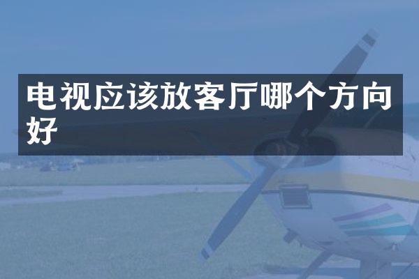 电视应该放客厅哪个方向好