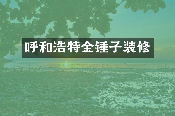 呼和浩特金锤子装修