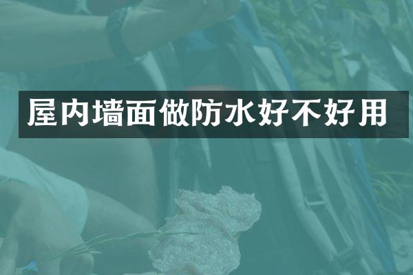 屋内墙面做防水好不好用