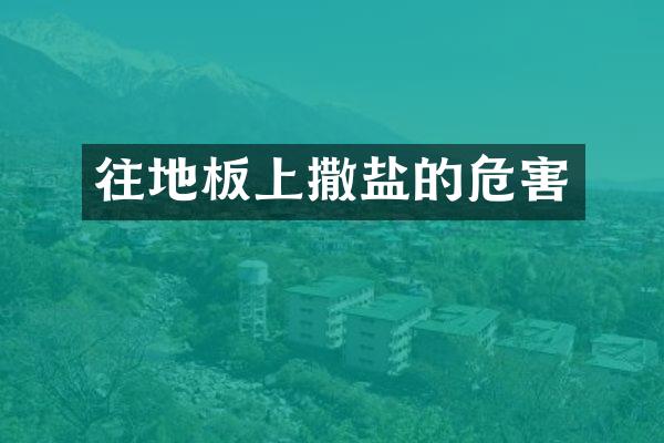 往地板上撒盐的危害