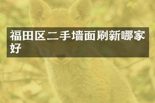 福田区二手墙面刷新哪家好
