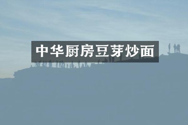 中华厨房豆芽炒面