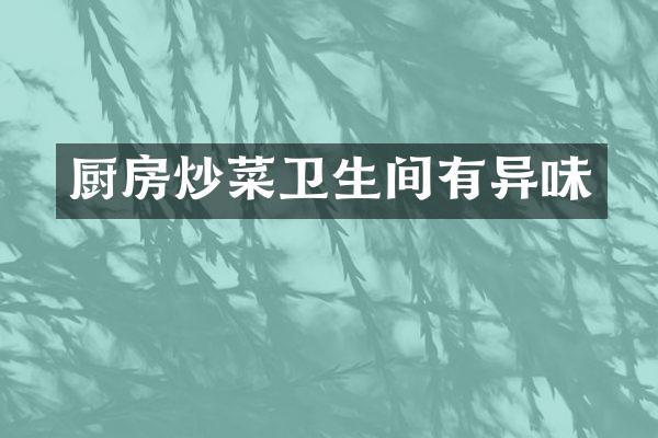 厨房炒菜卫生间有异味