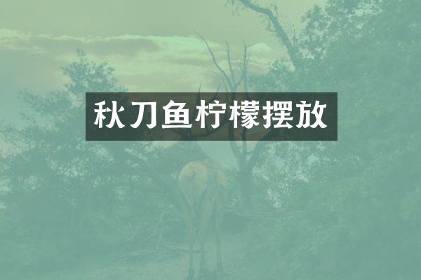秋刀鱼柠檬摆放