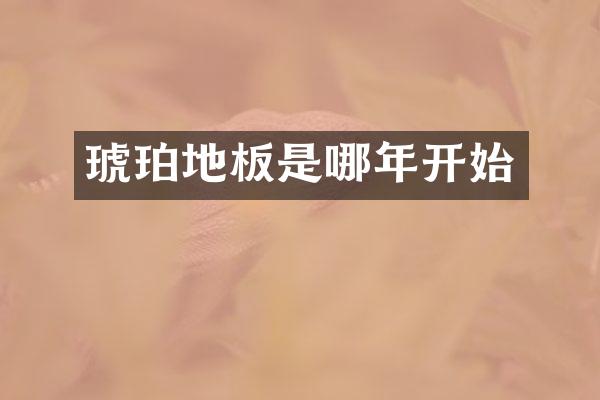 琥珀地板是哪年开始