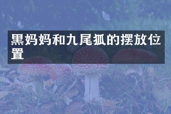 黑妈妈和九尾狐的摆放位置