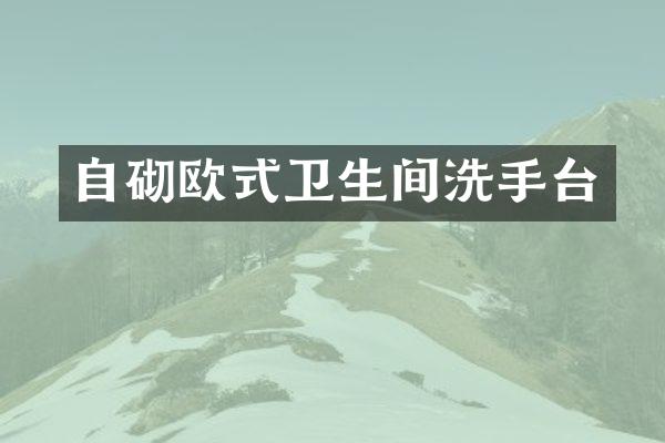 自砌欧式卫生间洗手台