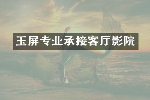 玉屏专业承接客厅影院
