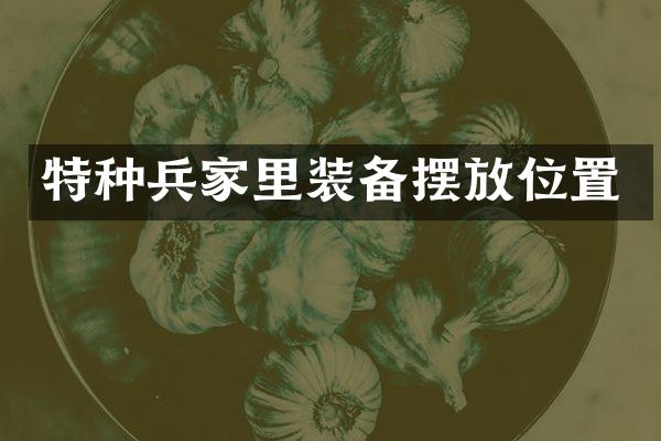 特种兵家里装备摆放位置