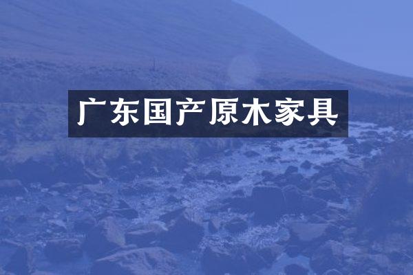 广东国产原木家具