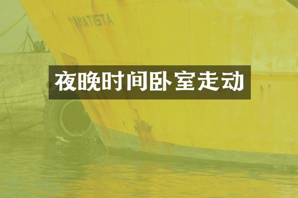 夜晚时间卧室走动