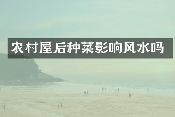 农村屋后种菜影响风水吗