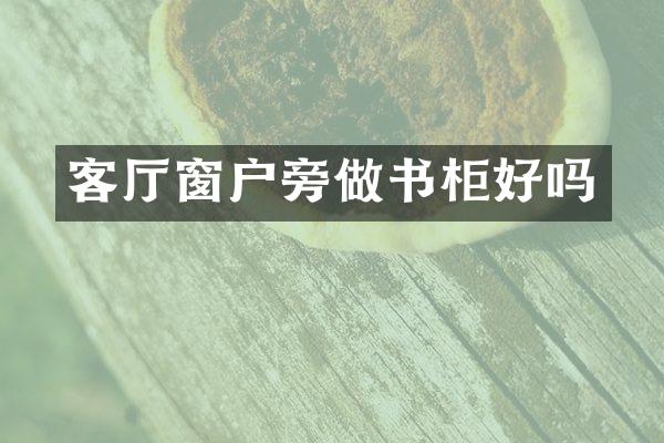 客厅窗户旁做书柜好吗