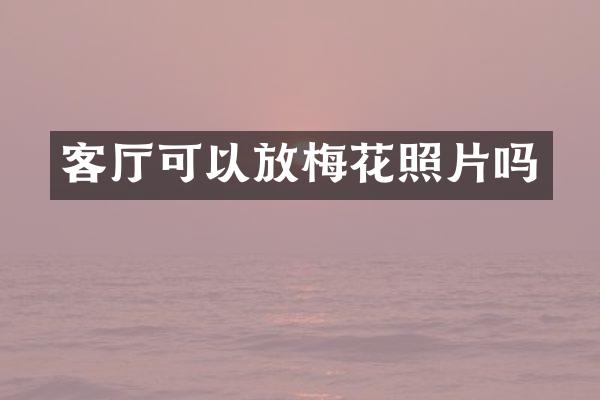 客厅可以放梅花照片吗
