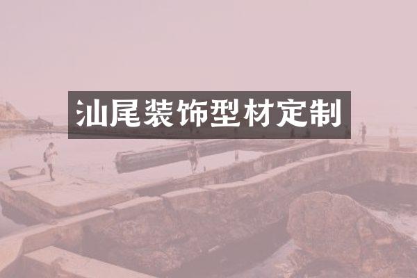 汕尾装饰型材定制