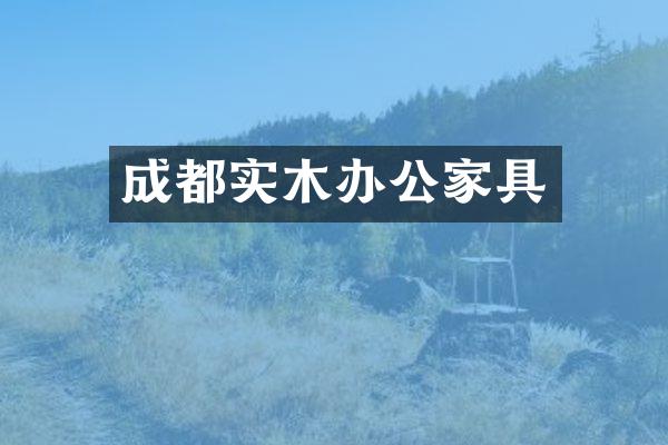 成都实木办公家具