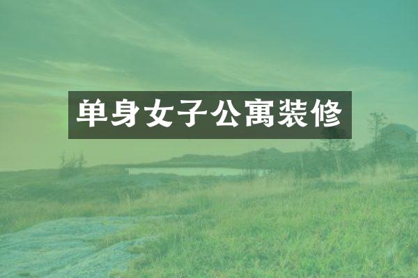 单身女子公寓装修
