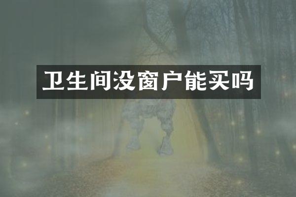 卫生间没窗户能买吗