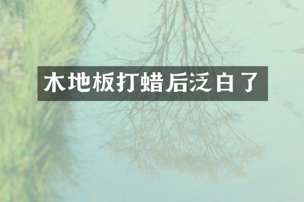 木地板打蜡后泛白了