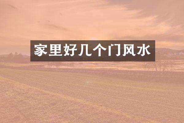 家里好几个门风水