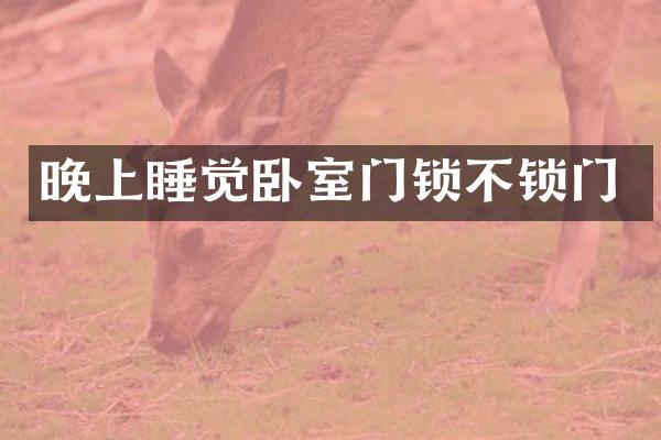 晚上睡觉卧室门锁不锁门