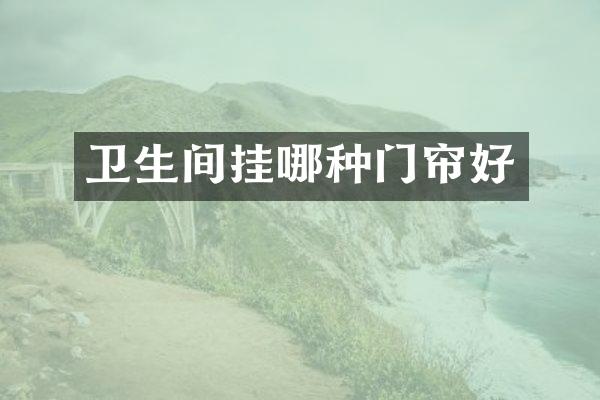 卫生间挂哪种门帘好