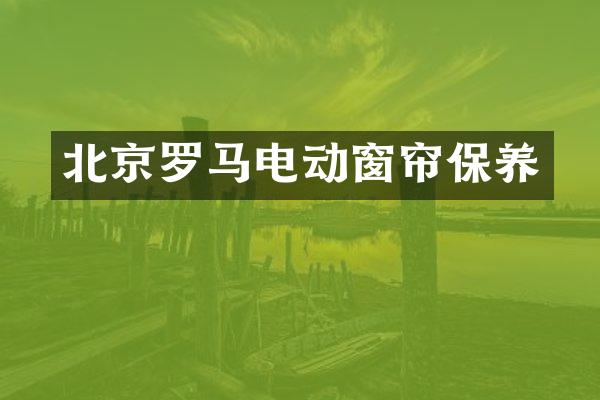北京罗马电动窗帘保养