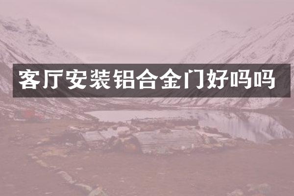 客厅安装铝合金门好吗吗