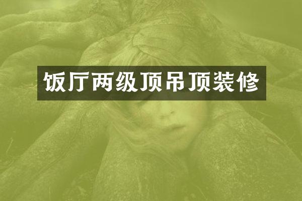 饭厅两级顶吊顶装修