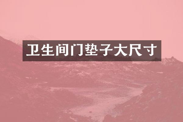 卫生间门垫子大尺寸
