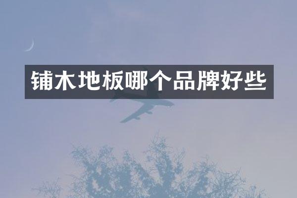 铺木地板哪个品牌好些