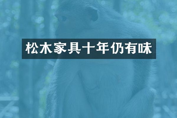 松木家具十年仍有味