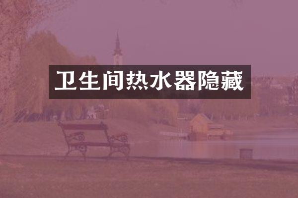 卫生间热水器隐藏
