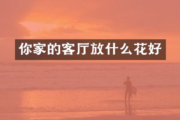 你家的客厅放什么花好