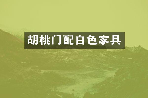 胡桃门配白色家具