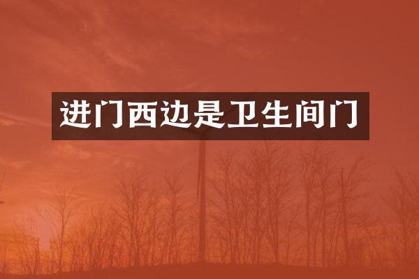 进门西边是卫生间门