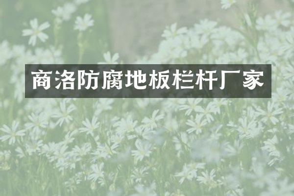 商洛防腐地板栏杆厂家