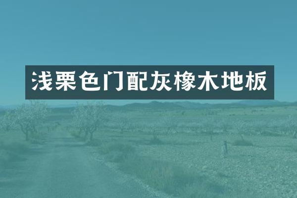 浅栗色门配灰橡木地板