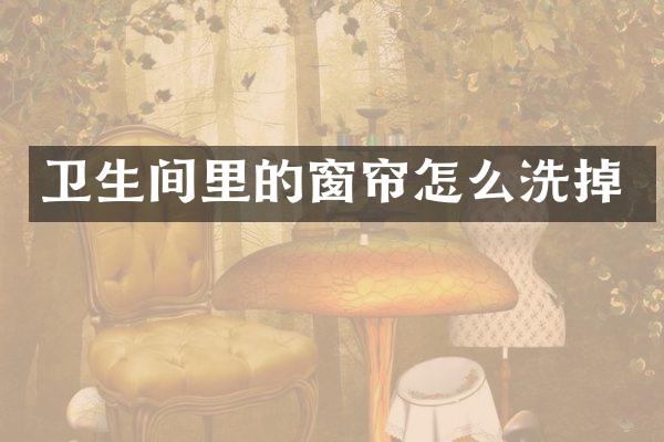 卫生间里的窗帘怎么洗掉