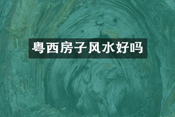 粤西房子风水好吗