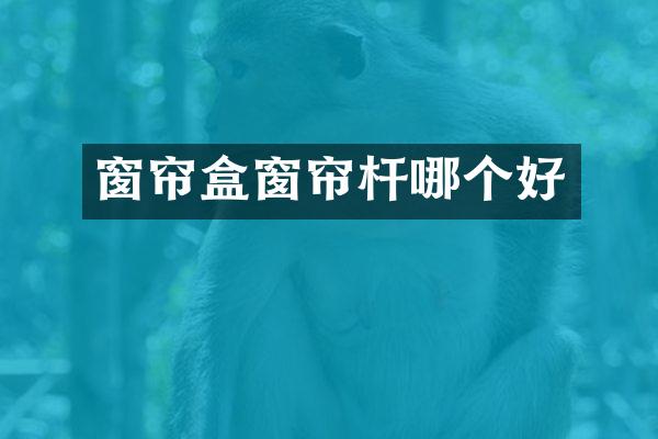 窗帘盒窗帘杆哪个好