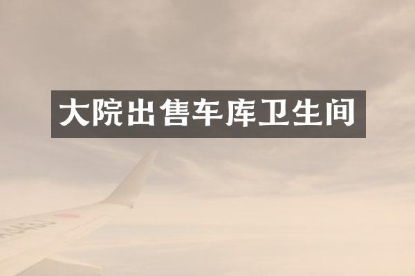 大院出售车库卫生间