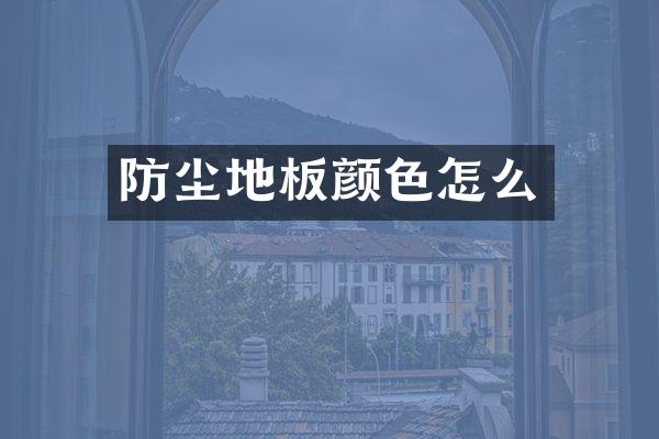 防尘地板颜色怎么