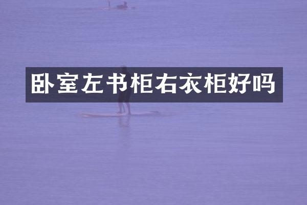 卧室左书柜右衣柜好吗