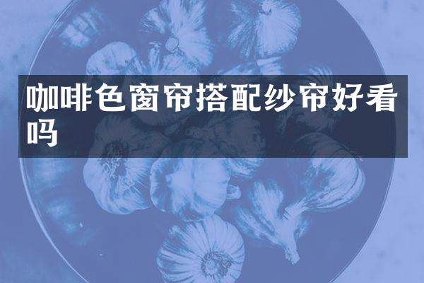 咖啡色窗帘搭配纱帘好看吗