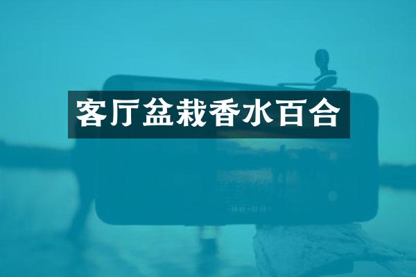 客厅盆栽香水百合