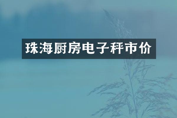 珠海厨房电子秤市价