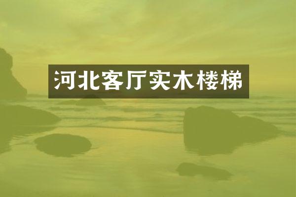 河北客厅实木楼梯