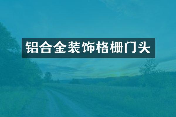 铝合金装饰格栅门头